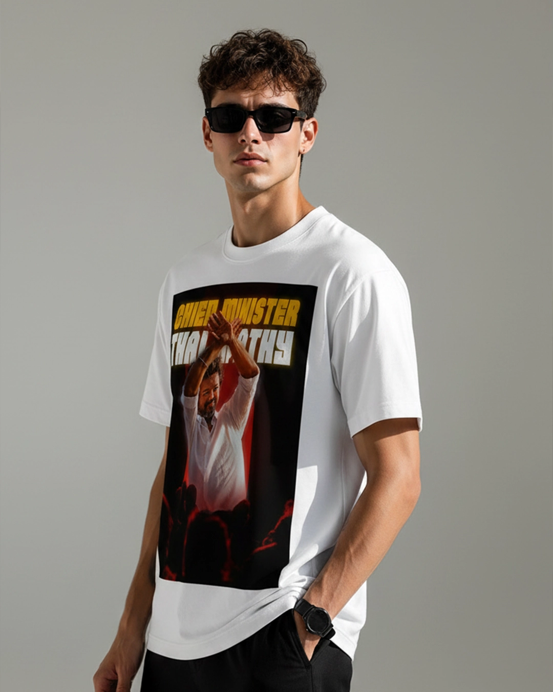 Chief Minister Thalapathy Oversized T-Shirt