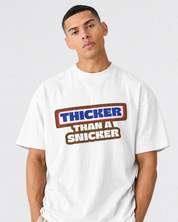 Thicker Than A Snicker Oversized Graphic T-Shirt