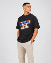 Thicker Than A Snicker Oversized Graphic T-Shirt