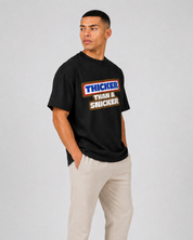 Thicker Than A Snicker Oversized Graphic T-Shirt