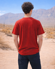     Premium red 240 GSM cotton oversized streetwear tee